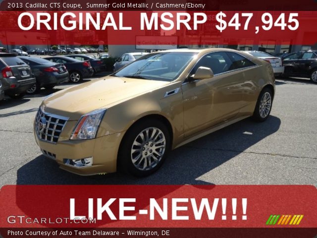 2013 Cadillac CTS Coupe in Summer Gold Metallic