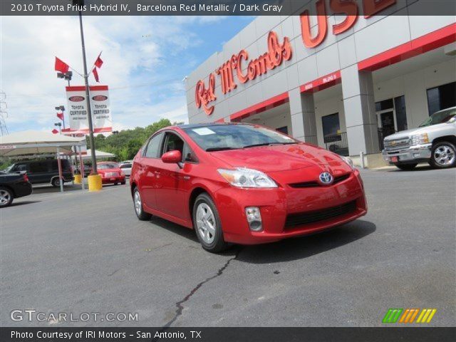 2010 Toyota Prius Hybrid IV in Barcelona Red Metallic