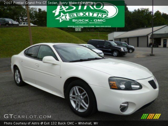 Ivory White 2007 Pontiac Grand Prix Gt Sedan Cashmere