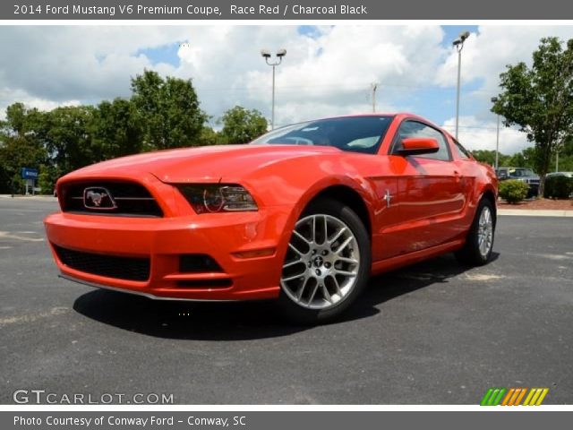 2014 Ford Mustang V6 Premium Coupe in Race Red
