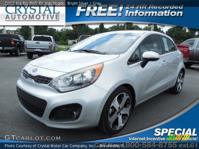 2012 Kia Rio Rio5 EX Hatchback in Bright Silver