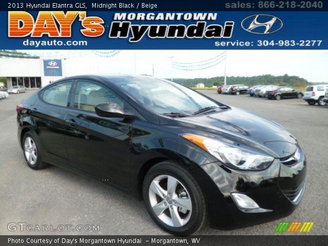 2013 Hyundai Elantra GLS in Midnight Black