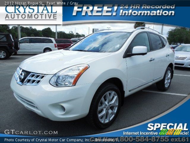 2012 Nissan Rogue SL in Pearl White