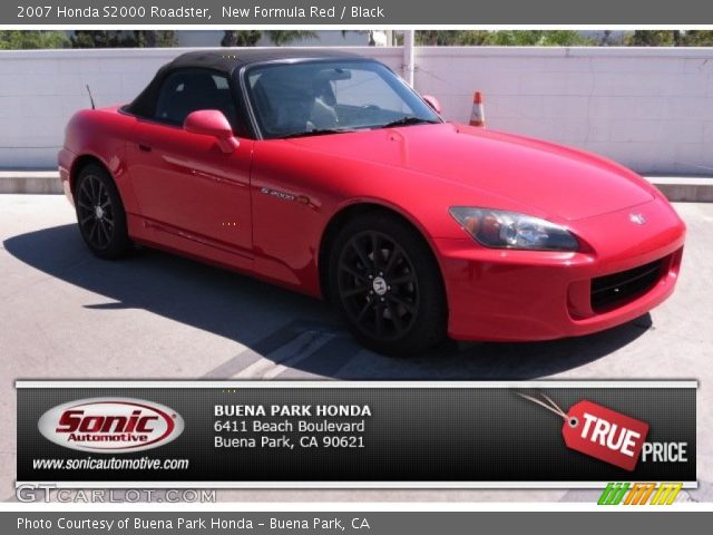 2007 Honda S2000 Roadster in New Formula Red