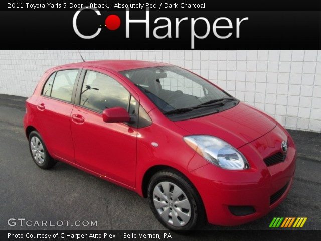 2011 Toyota Yaris 5 Door Liftback in Absolutely Red