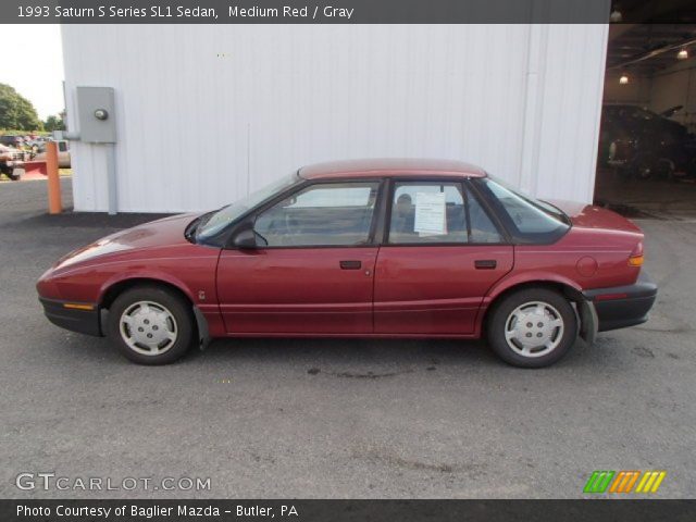 1993 Saturn S Series SL1 Sedan in Medium Red