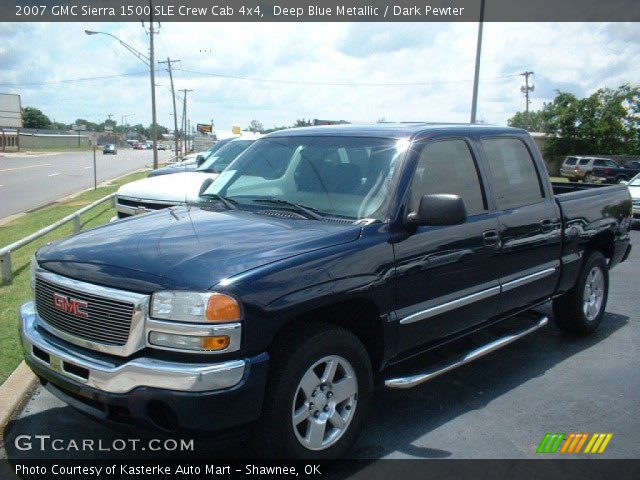 2007 GMC Sierra 1500 SLE Crew Cab 4x4 in Deep Blue Metallic