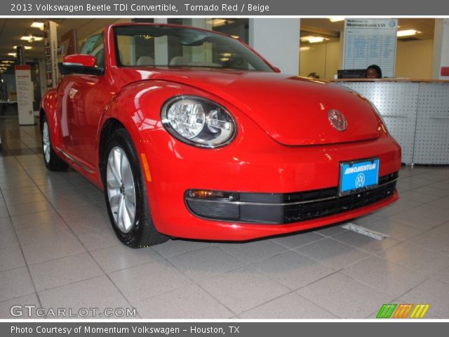 2013 Volkswagen Beetle TDI Convertible in Tornado Red