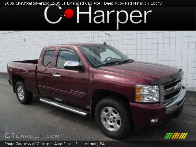 2009 Chevrolet Silverado 1500 LT Extended Cab 4x4 in Deep Ruby Red Metallic