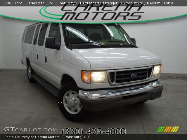 2003 Ford E Series Van E350 Super Duty XLT Extended Passenger in Oxford White