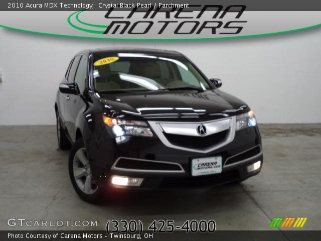 2010 Acura MDX Technology in Crystal Black Pearl