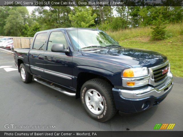 2006 GMC Sierra 1500 SLT Crew Cab 4x4 in Deep Blue Metallic