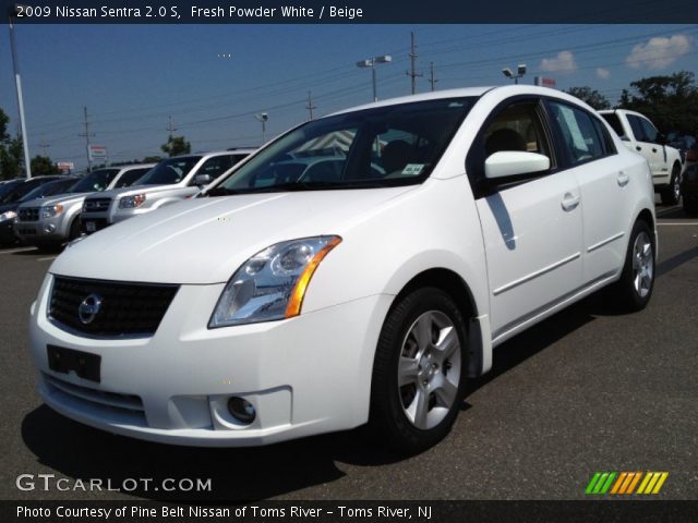 2009 Nissan Sentra 2.0 S in Fresh Powder White