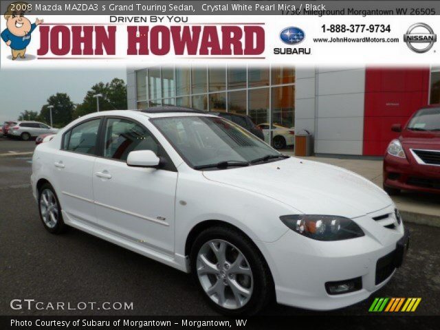 2008 Mazda MAZDA3 s Grand Touring Sedan in Crystal White Pearl Mica