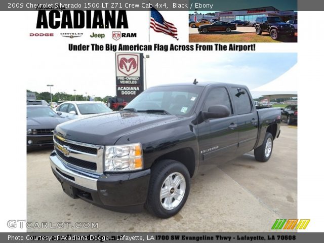 2009 Chevrolet Silverado 1500 LT Z71 Crew Cab 4x4 in Black