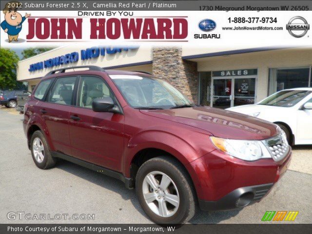 2012 Subaru Forester 2.5 X in Camellia Red Pearl