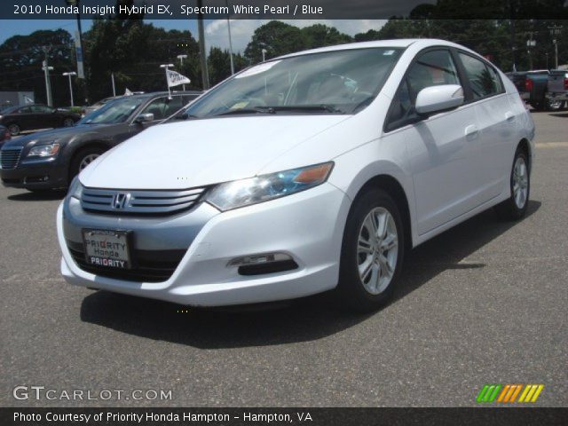 2010 Honda Insight Hybrid EX in Spectrum White Pearl