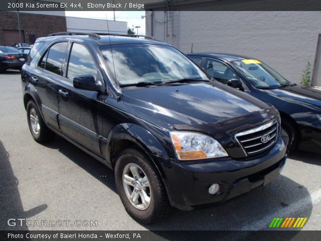 2008 Kia Sorento EX 4x4 in Ebony Black