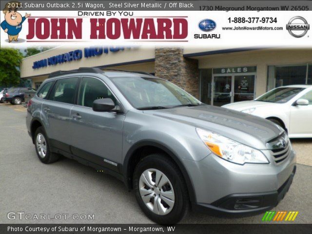 2011 Subaru Outback 2.5i Wagon in Steel Silver Metallic