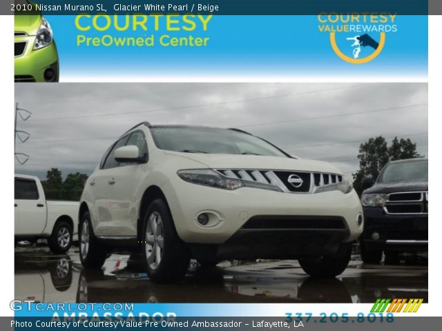 2010 Nissan Murano SL in Glacier White Pearl