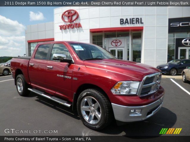 2011 Dodge Ram 1500 Big Horn Crew Cab 4x4 in Deep Cherry Red Crystal Pearl