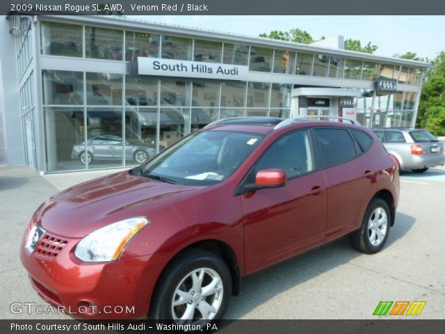 2009 Nissan Rogue SL AWD in Venom Red