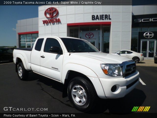 2009 Toyota Tacoma Access Cab 4x4 in Super White