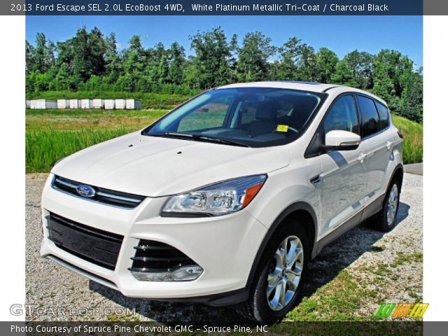 2013 Ford Escape SEL 2.0L EcoBoost 4WD in White Platinum Metallic Tri-Coat