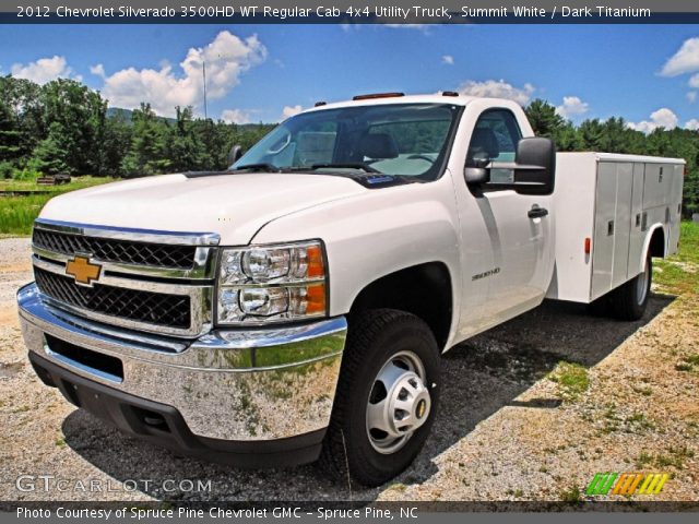 2012 Chevrolet Silverado 3500HD WT Regular Cab 4x4 Utility Truck in Summit White
