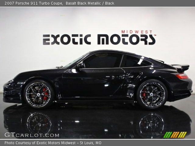 2007 Porsche 911 Turbo Coupe in Basalt Black Metallic