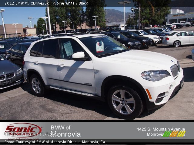 2012 BMW X5 xDrive35d in Alpine White