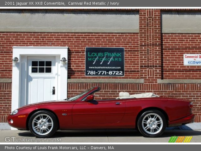 2001 Jaguar XK XK8 Convertible in Carnival Red Metallic
