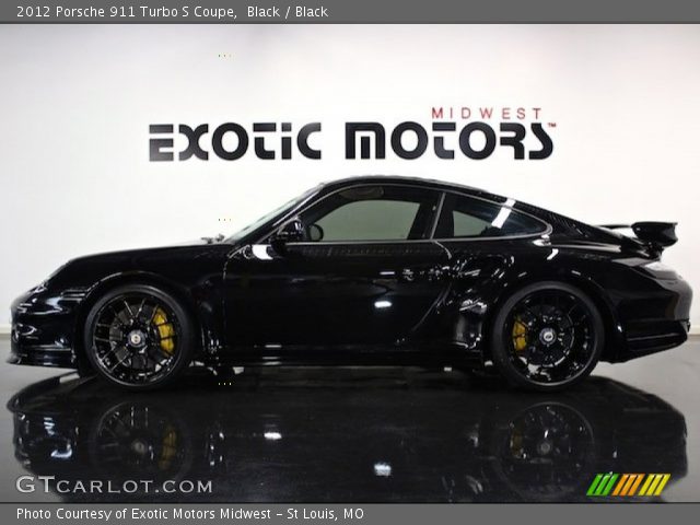 2012 Porsche 911 Turbo S Coupe in Black