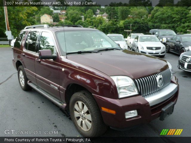 2007 Mercury Mountaineer AWD in Vivid Red