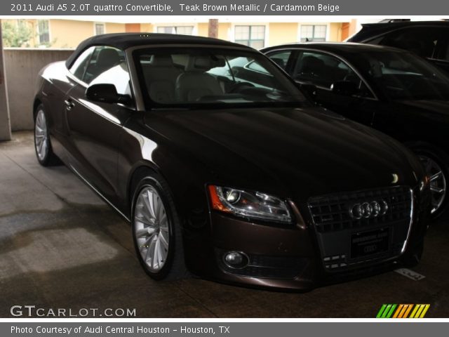 2011 Audi A5 2.0T quattro Convertible in Teak Brown Metallic