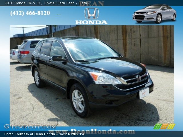 2010 Honda CR-V EX in Crystal Black Pearl