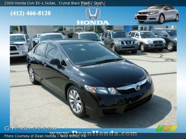 2009 Honda Civic EX-L Sedan in Crystal Black Pearl