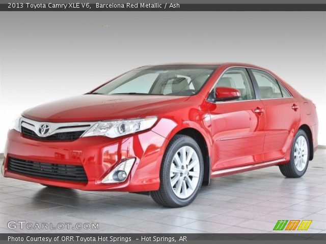 2013 Toyota Camry XLE V6 in Barcelona Red Metallic