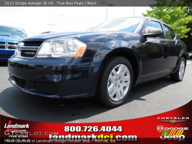 2013 Dodge Avenger SE V6 in True Blue Pearl