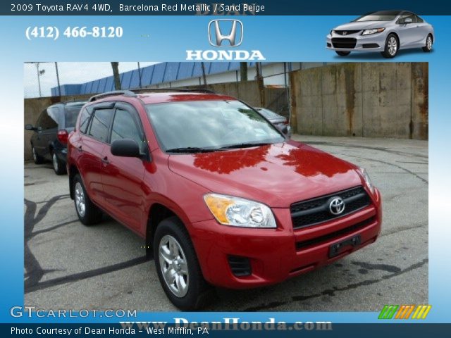 2009 Toyota RAV4 4WD in Barcelona Red Metallic