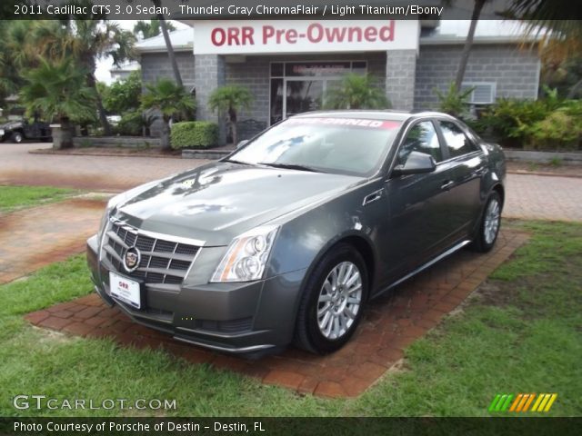 2011 Cadillac CTS 3.0 Sedan in Thunder Gray ChromaFlair