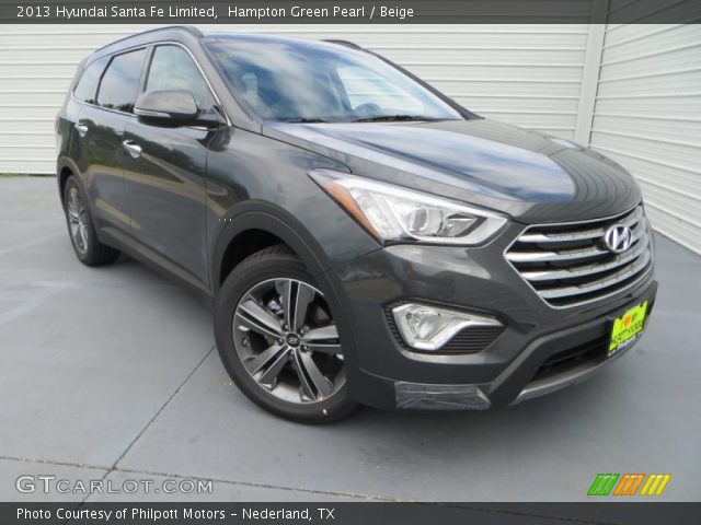 2013 Hyundai Santa Fe Limited in Hampton Green Pearl