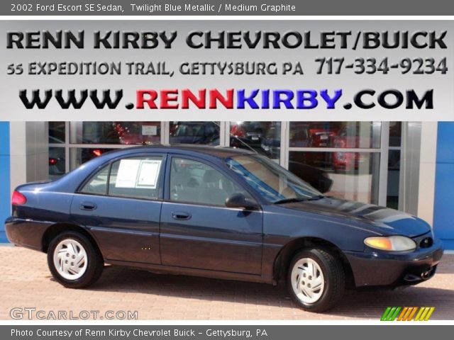2002 Ford Escort SE Sedan in Twilight Blue Metallic