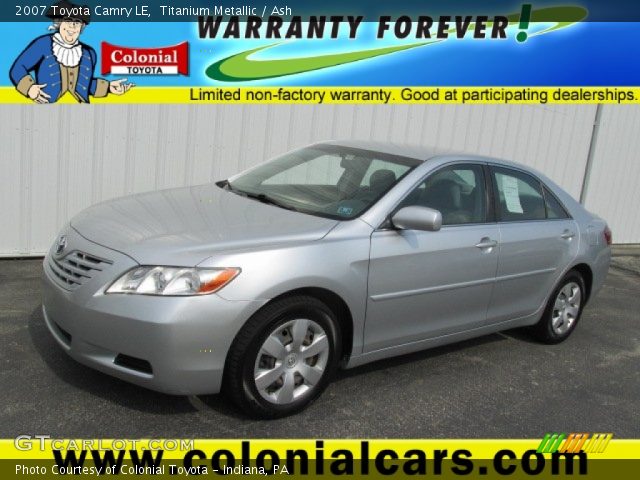 2007 Toyota Camry LE in Titanium Metallic