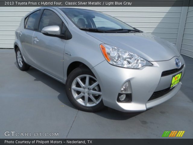 2013 Toyota Prius c Hybrid Four in Classic Silver Metallic