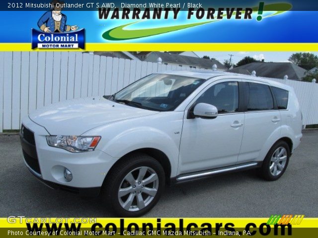 2012 Mitsubishi Outlander GT S AWD in Diamond White Pearl