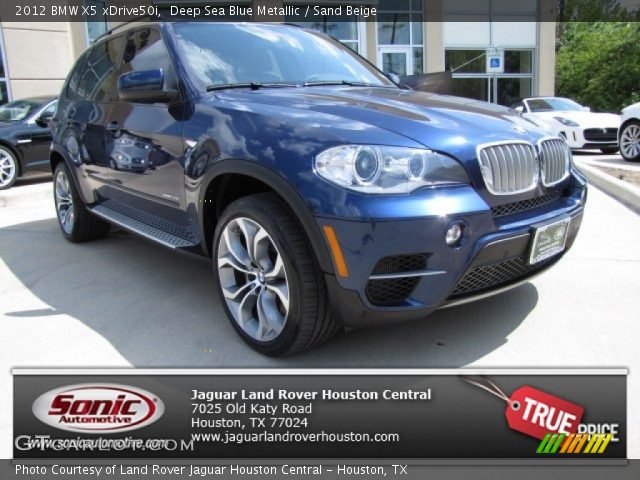 2012 BMW X5 xDrive50i in Deep Sea Blue Metallic