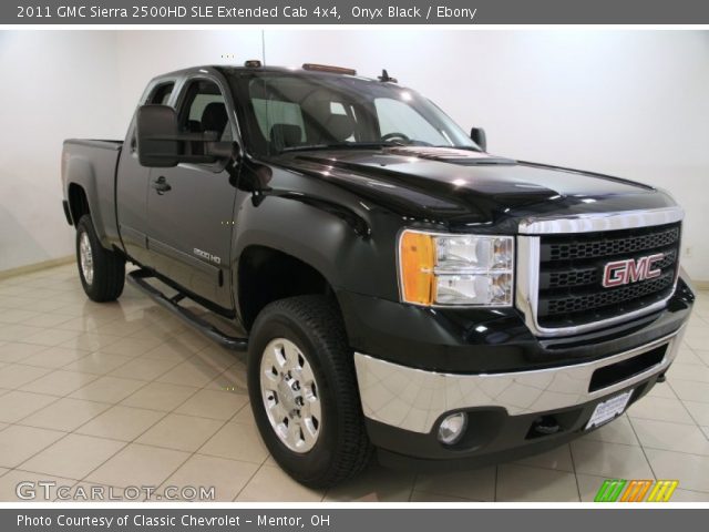 2011 GMC Sierra 2500HD SLE Extended Cab 4x4 in Onyx Black