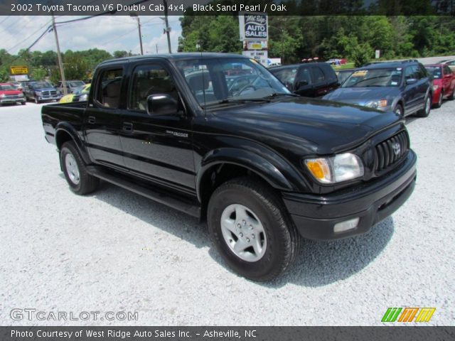 2002 Toyota Tacoma V6 Double Cab 4x4 in Black Sand Pearl