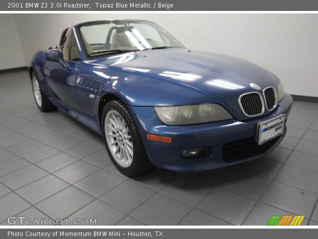 2001 BMW Z3 3.0i Roadster in Topaz Blue Metallic